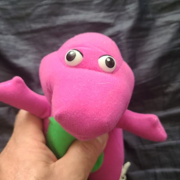 Nanco Barney the Dinosaur Purple Stuffed Animal 13 Inch Toy HTF - Picture 5 of 7